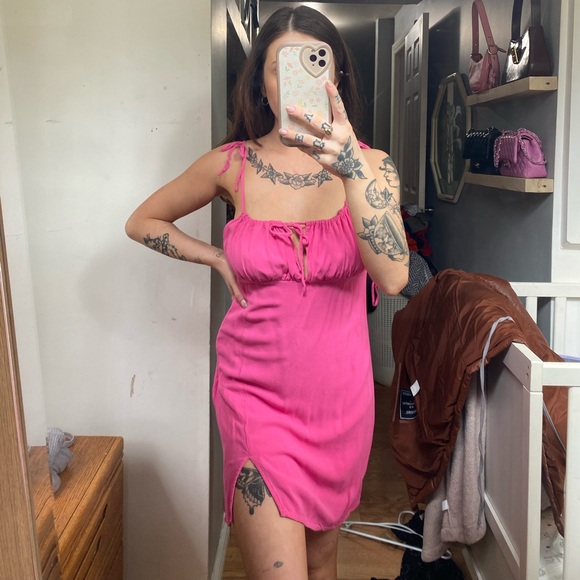Garage pink mini dress - Picture 1 of 3